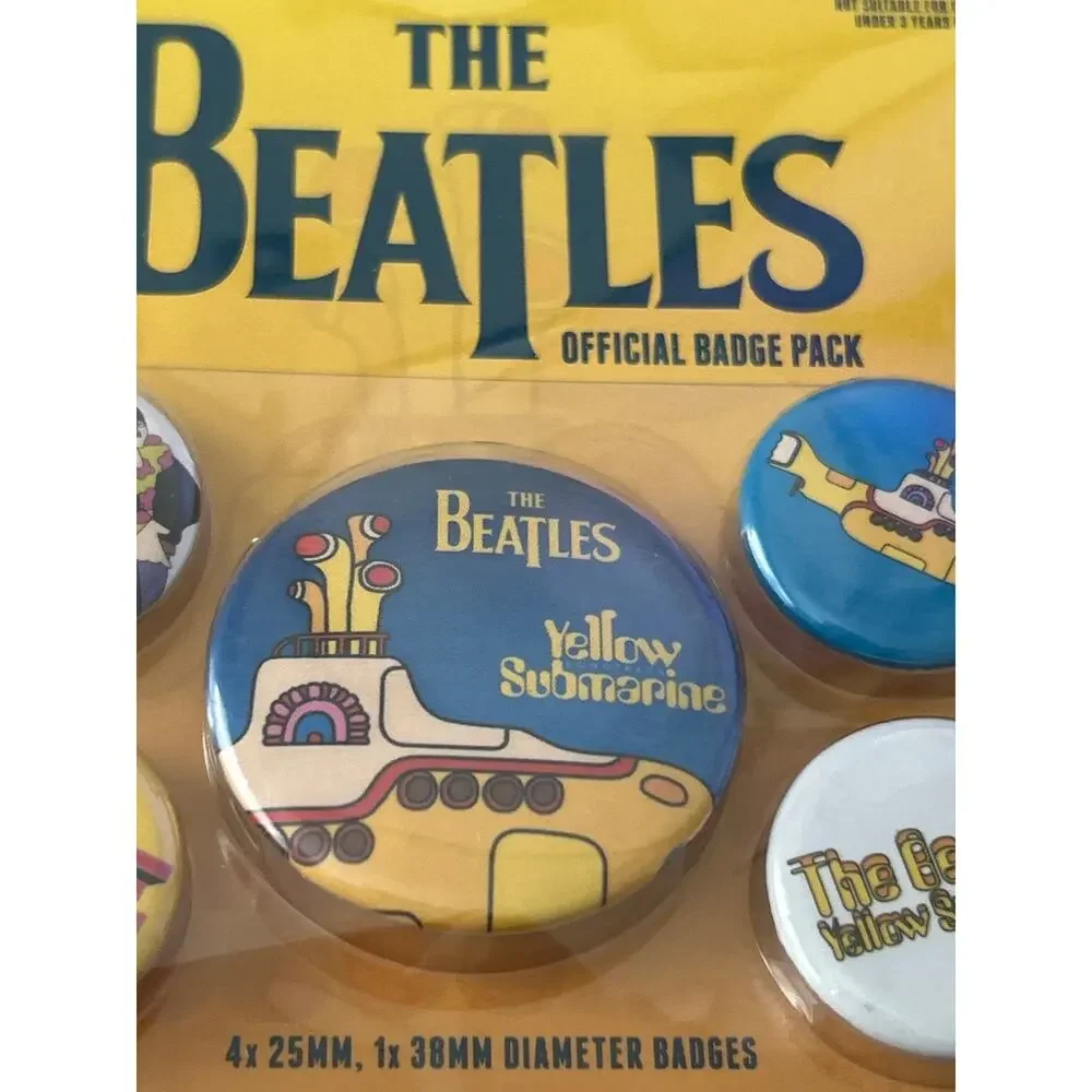 The Beatles BadgesPins Unopened